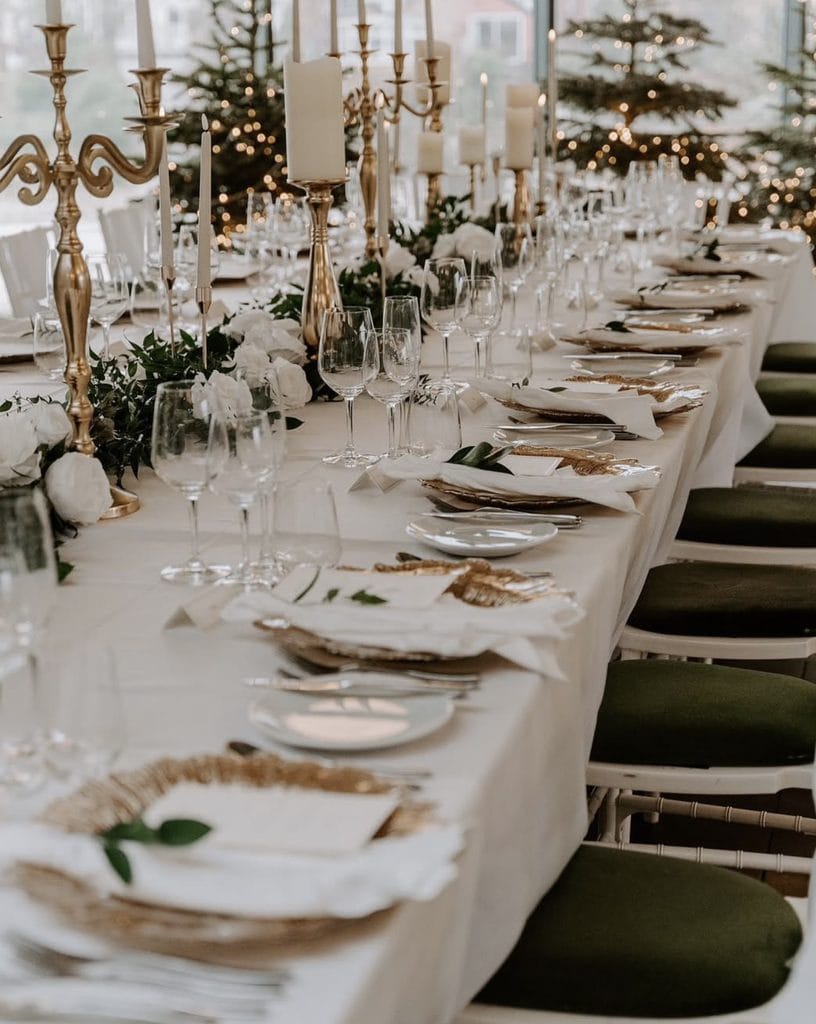 Ivory, Green, and Gold
