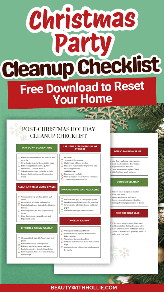 Post Christmas Party Cleanup