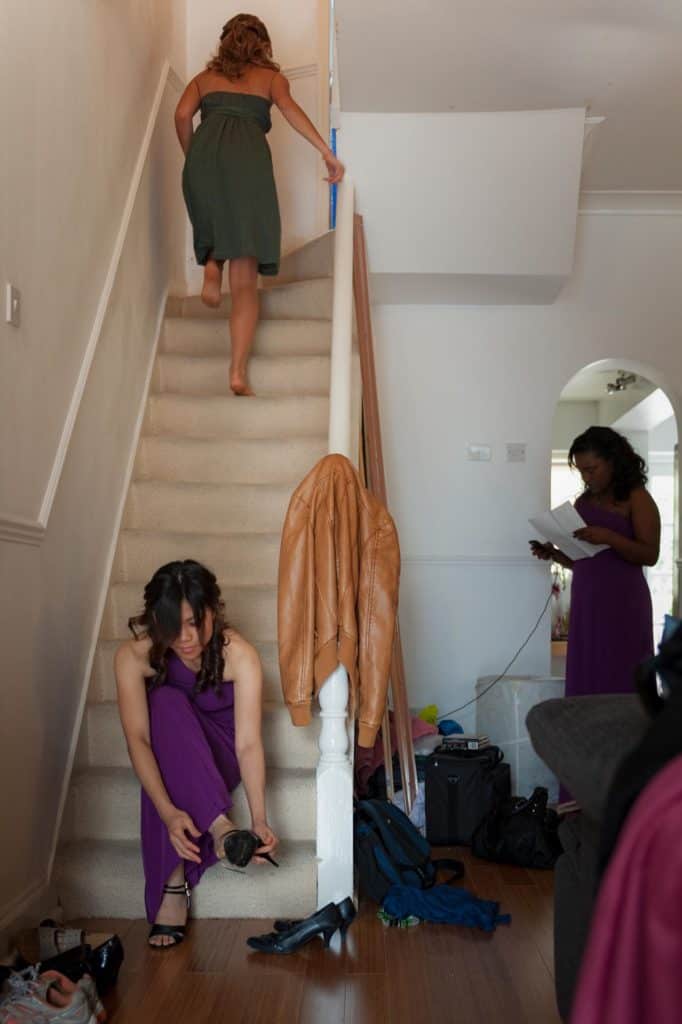 At the bride's house: Stephen and Susan's wedding at Romford and Billericay
