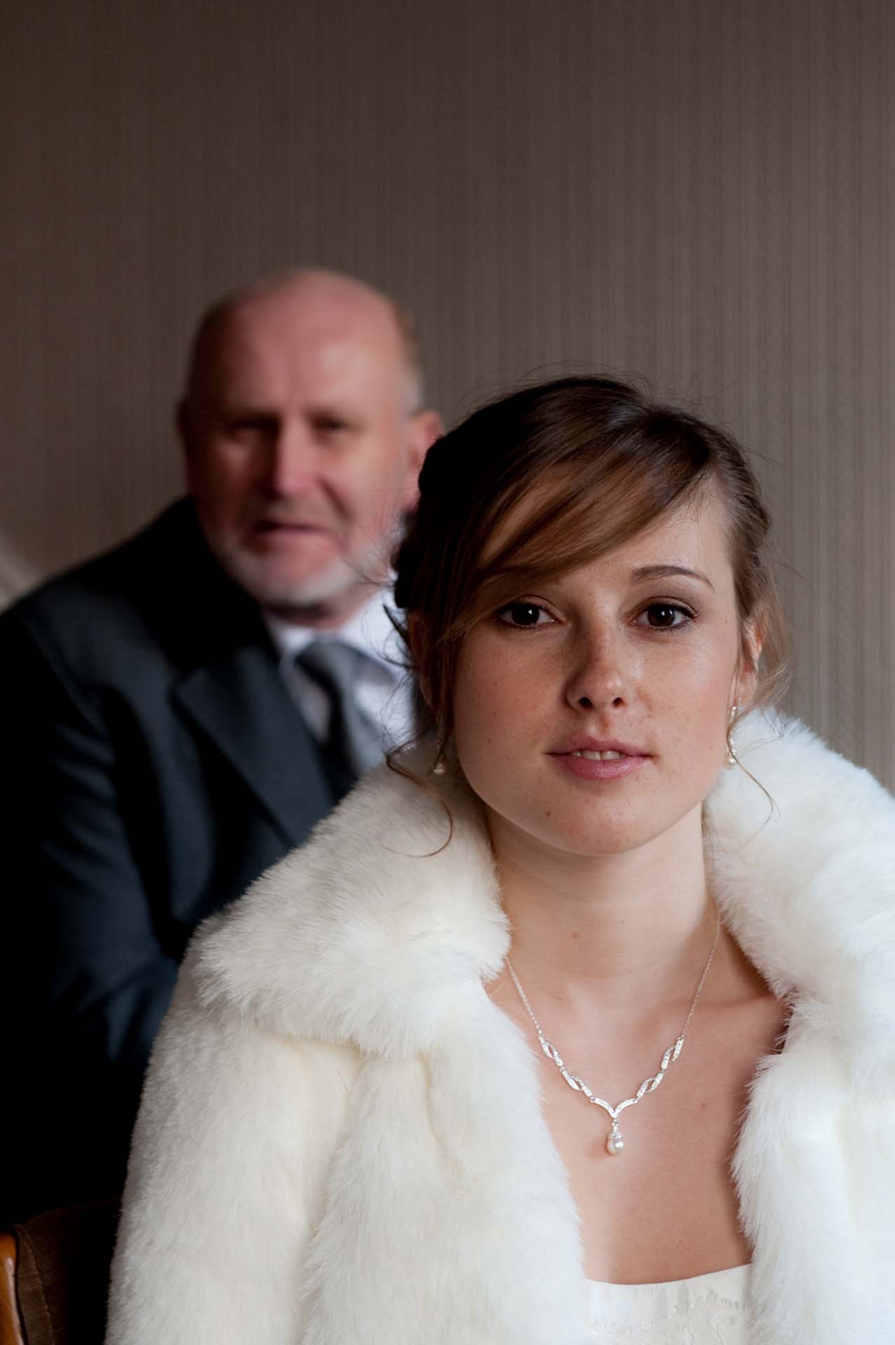 JoshBeth wedding photographer preparations waiting for the bentley