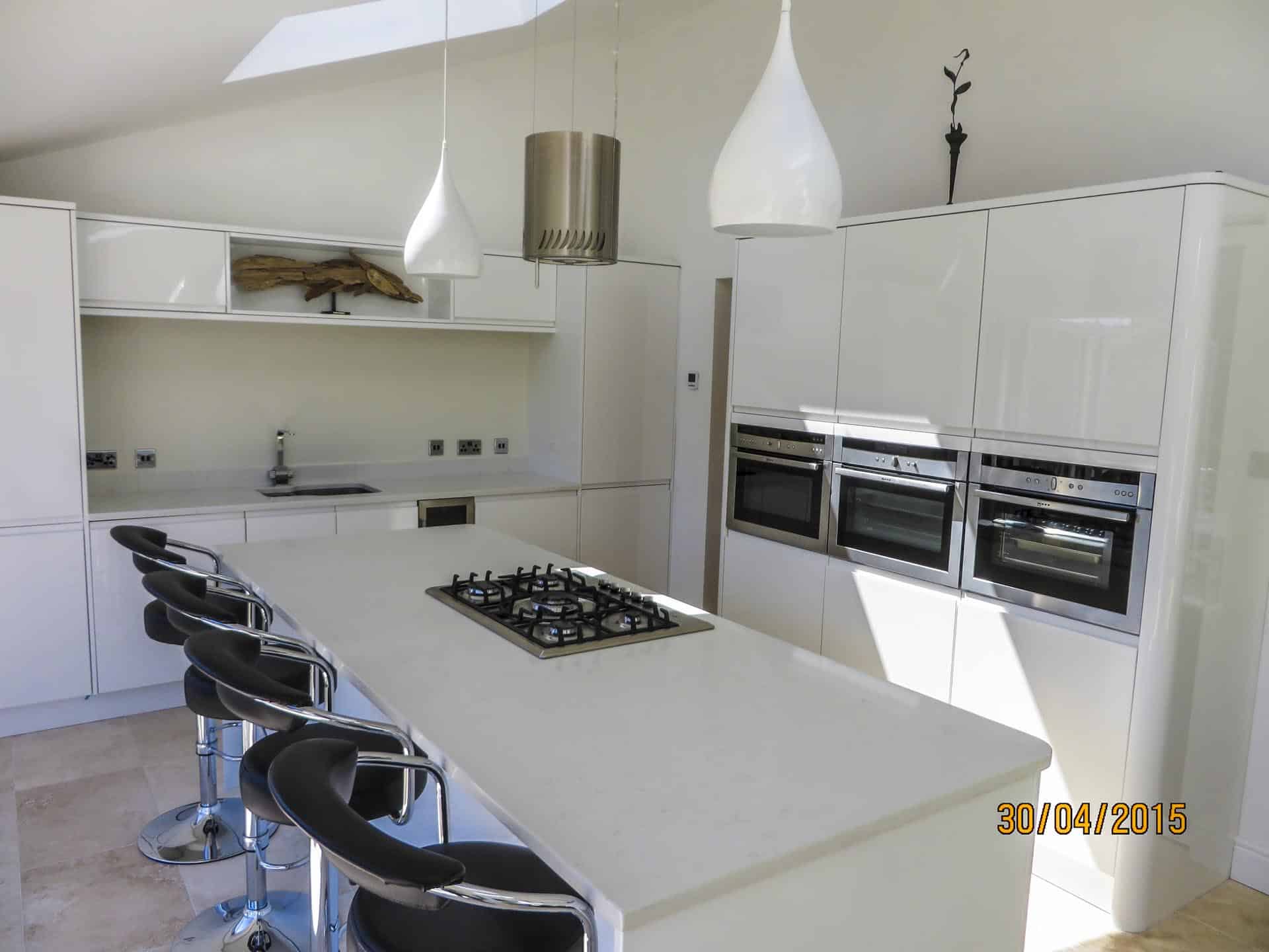 photographing kitchens original image of customer kitchen quartz worktops Andrew King Photography