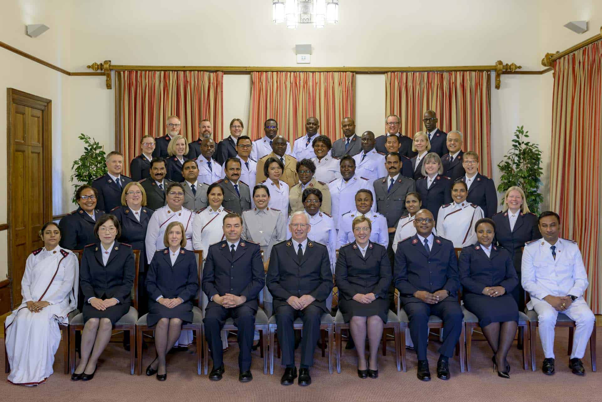 Salvation army ICO Sunbury Court General Brian Peddle Group Shot copy