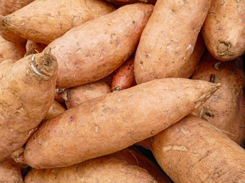 sweet potatoes on a Bromley market stall Photo class Bromley 230917 161701 a