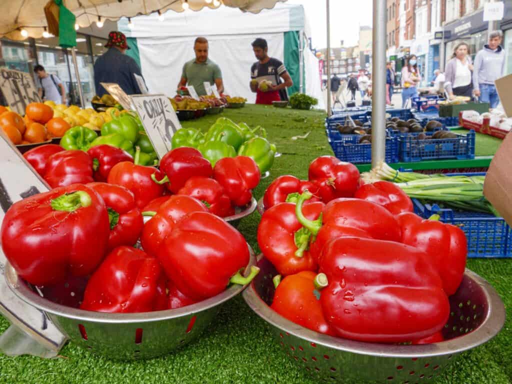 market stall in Bromley taken during a photo lesson Photo class Bromley 230917 161717 a