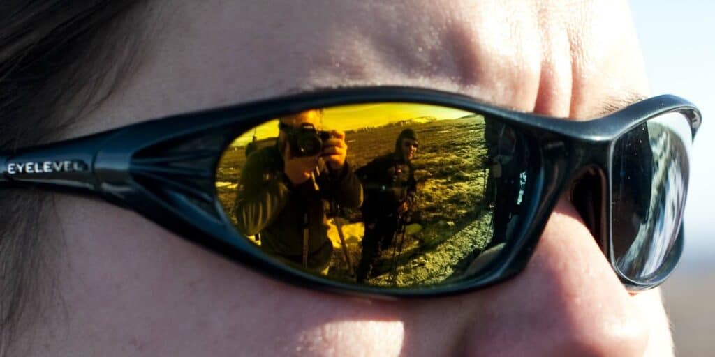 Gen's glasses.