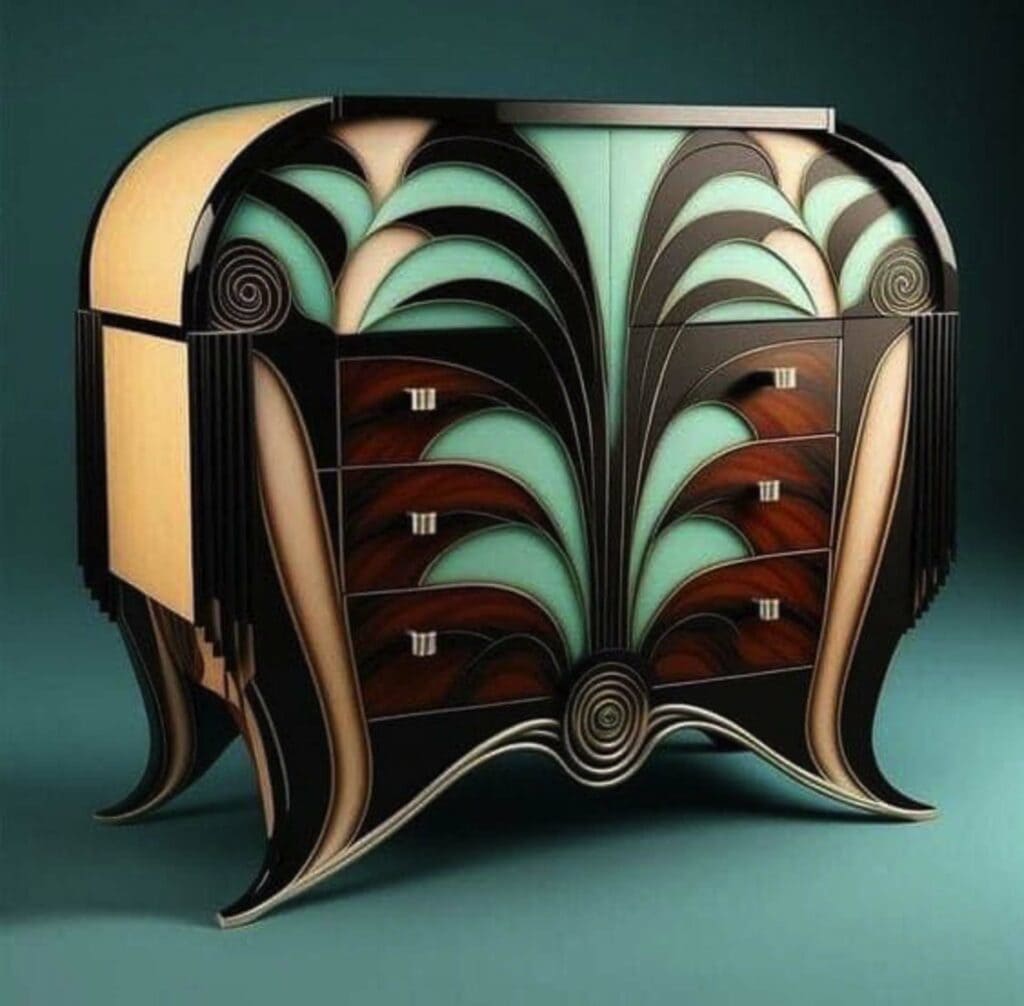 lacquered chest