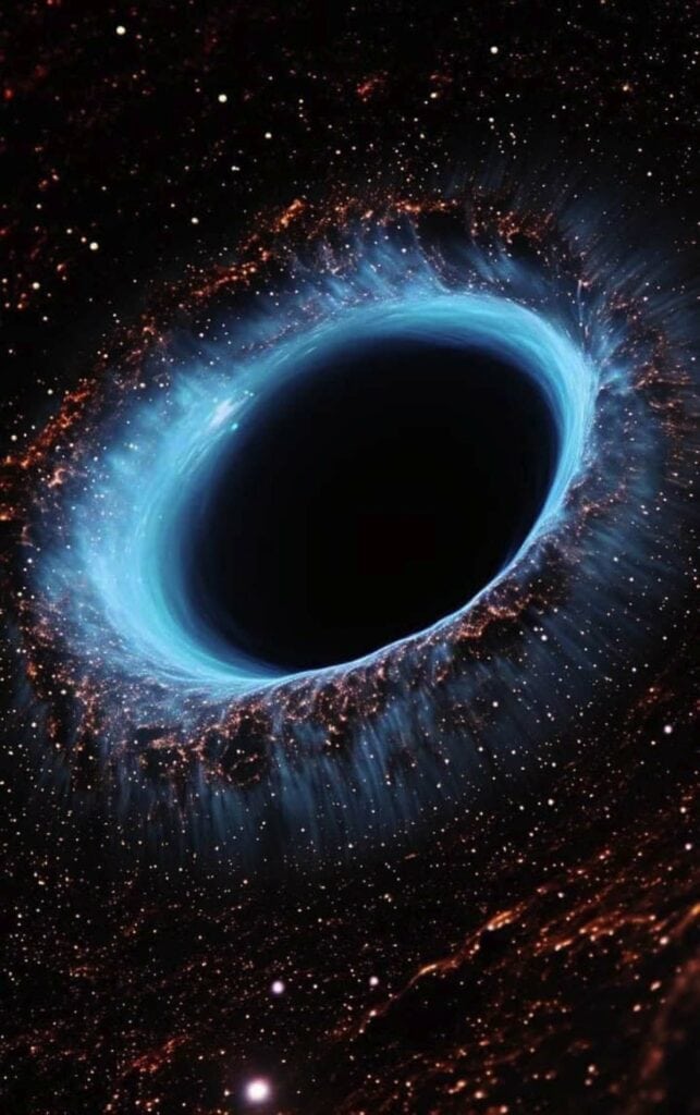 black hole image fake AI generated image