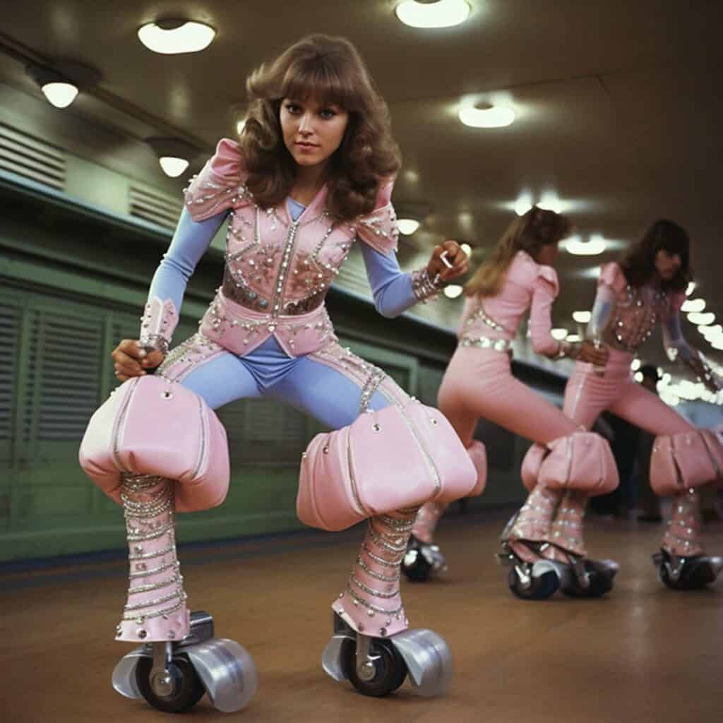 foot wheel skater AI in photography fail