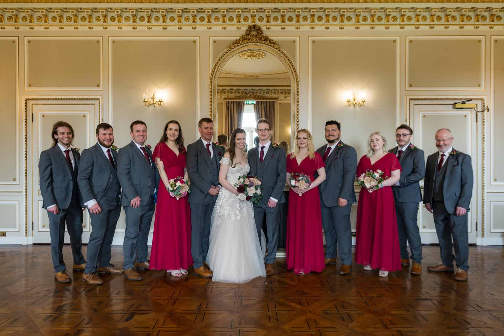 In the Gold Room Salomon's Estate London wedding photographer Bromley perspective control lens 143912