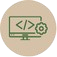 Icône Front-end sans fon