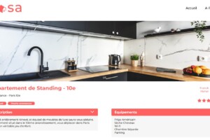 Site Kasa - Fiche logement (détails et carrousel)