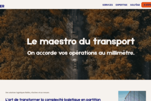 Site Transbroker - Page d'accueil