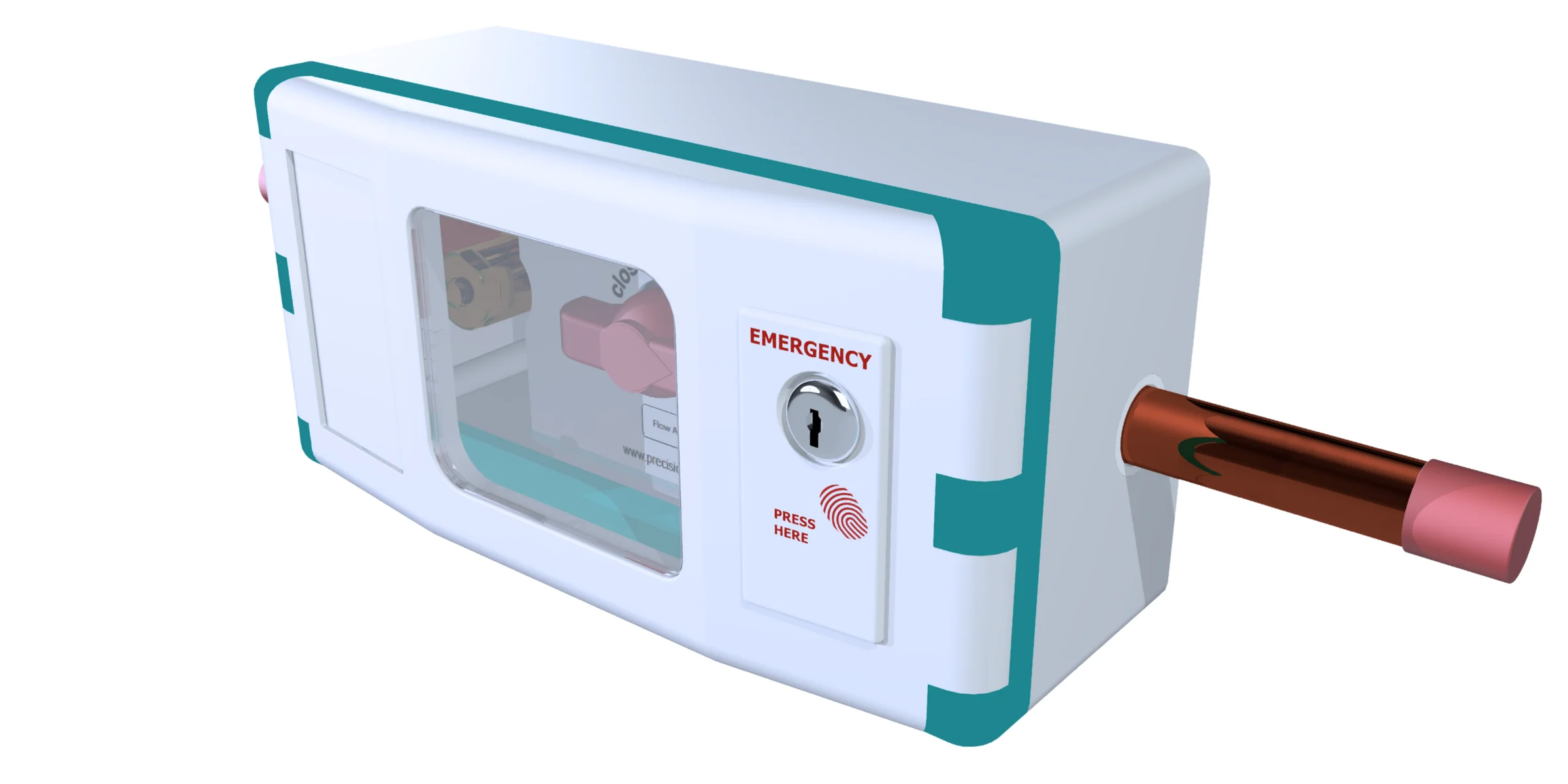 CPX Single AVSU positioned side on on a plain white background