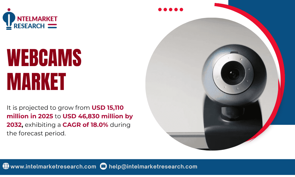 Webcams Market Size to Surpass USD 46.8 Billion by 2032 | Top Trends and Key Players