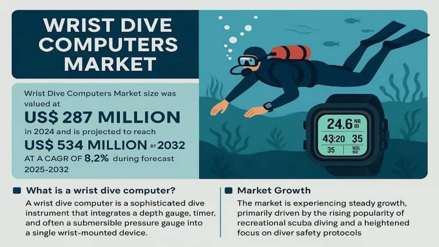 Wrist Dive Computers Market: Global Business Strategies, Market Size, and Forecast 2025–2032