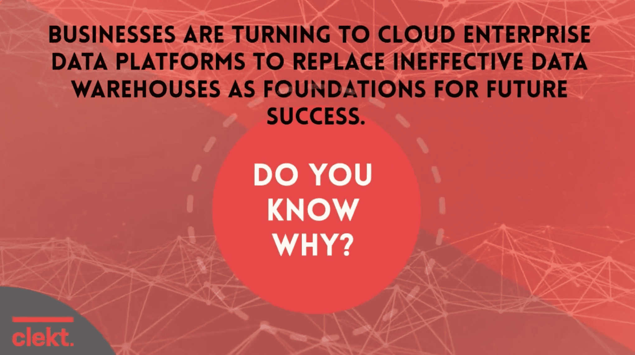 Cloud Enterprise Data Platform WHY