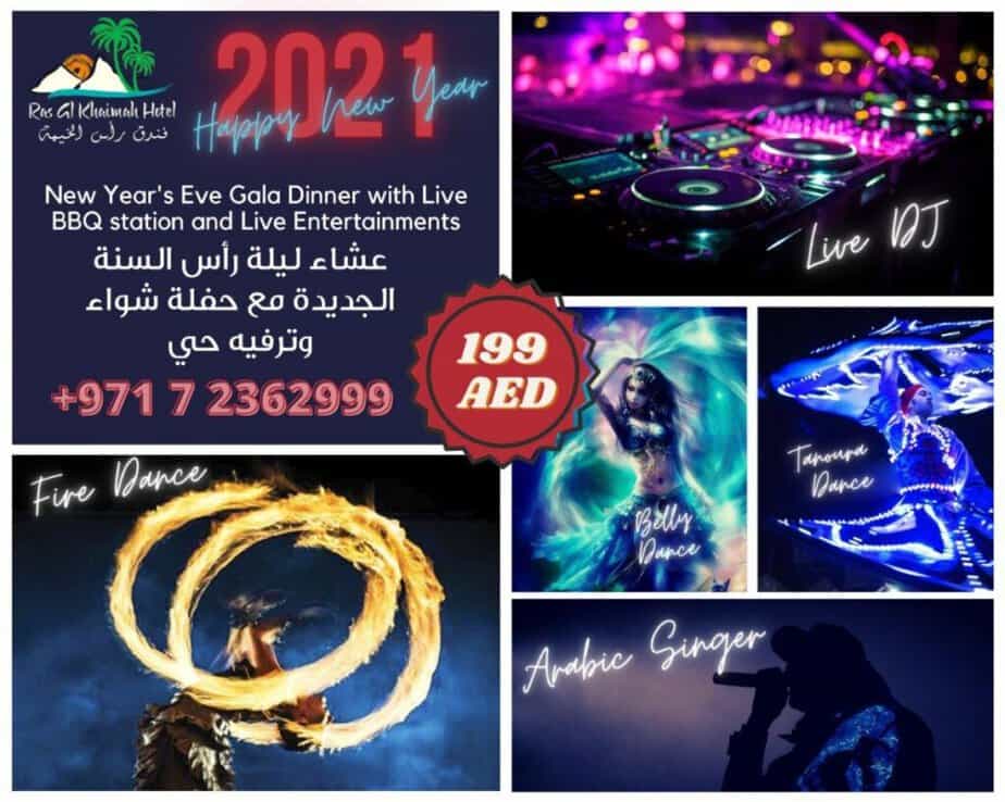 New Year Gala Dinner with Live Entertainment at Ras Al Khaimah Hotel