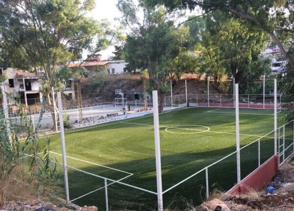 إفتتاح ملعب للشباب والأطفال ومكتبة عامة في مخيم ضبيه مؤسسة التعاون: لتوفير مساحة آمنة للشباب ومراكز مجتمعية للسكان