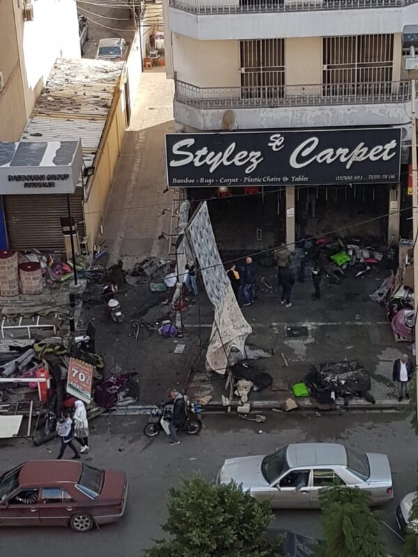 حريق في متجر في طرابلس