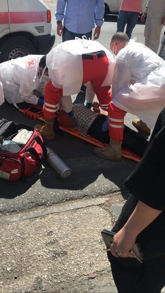 جريحة صدما في الكورة