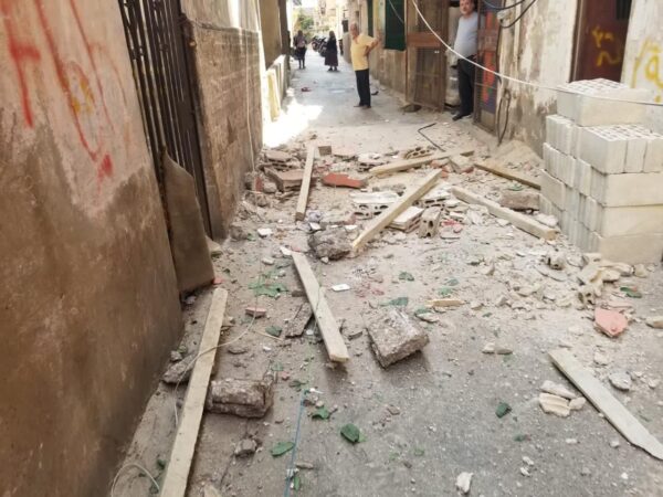 جريح جراء انهيار شرفة شقة في برج البراجنة