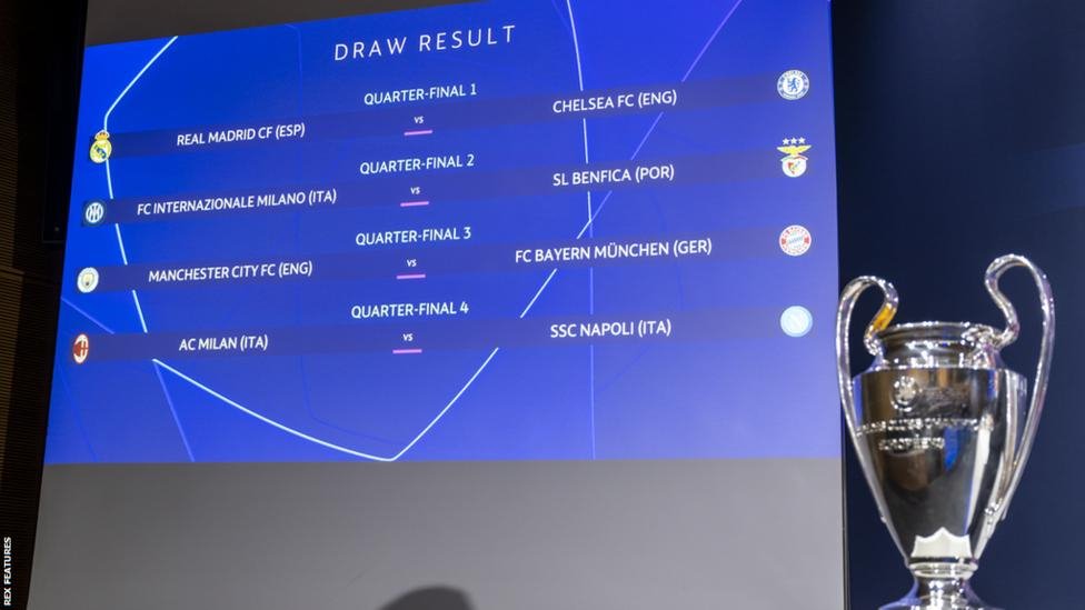 دوري أبطال أوروبا: تشيلسي يواجه ريال مدريد، ومانشستر سيتي أمام بايرن ميونيخ في ربع النهائي