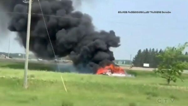 Video: trans-Canada Highway 1 horror crash kills at least 15 people as truck and van collide 1 Video: trans-Canada Highway 1 horror crash kills at least 15 people as truck and van collide