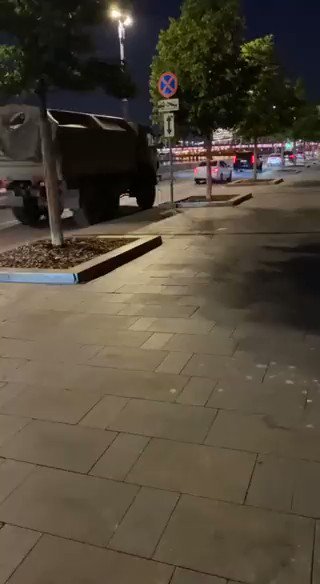 فيديو: انتشار مركبات عسكرية في وسط ⁧‫موسكو‬⁩