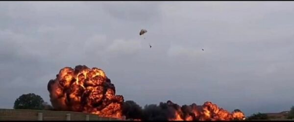 plane crashes in Caselle area of Turin, Italy