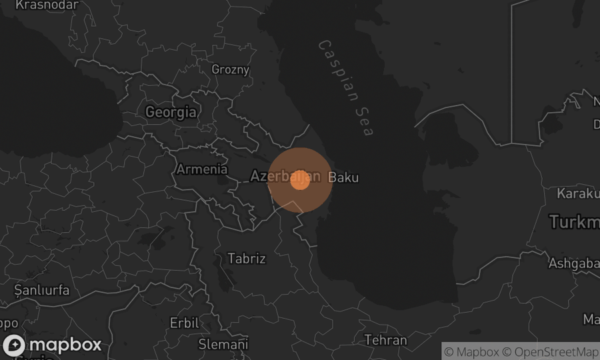 A 5.0 magnitude earthquake occured at Azerbaijan