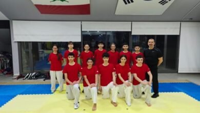 بعثة منتخب لبنان للتايكواندو تغادر إلى الفجيرة للمشاركة في بطولة العالم للفتيان