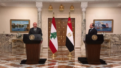 رئيس الجمهورية عون والرئيس السيسي يؤكدان ضرورة ترحيل السوريين بشكل آمن ومنظم وتعزيز السلام في المنطقة