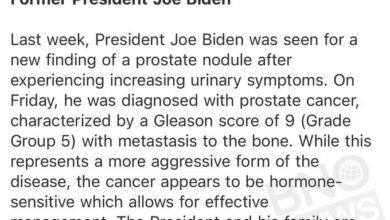 ÚLTIMA HORA: A Joe Biden le han diagnosticado cáncer de próstata