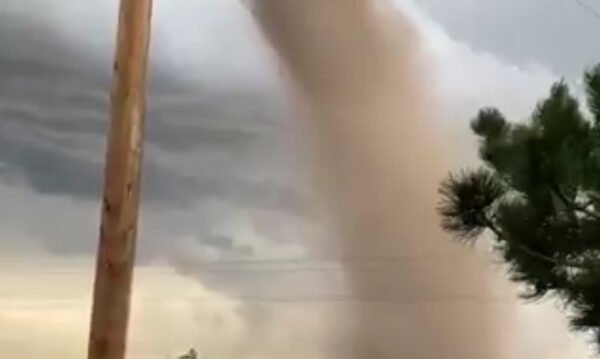A video of the tornado on the ground near Bennett, Colorado