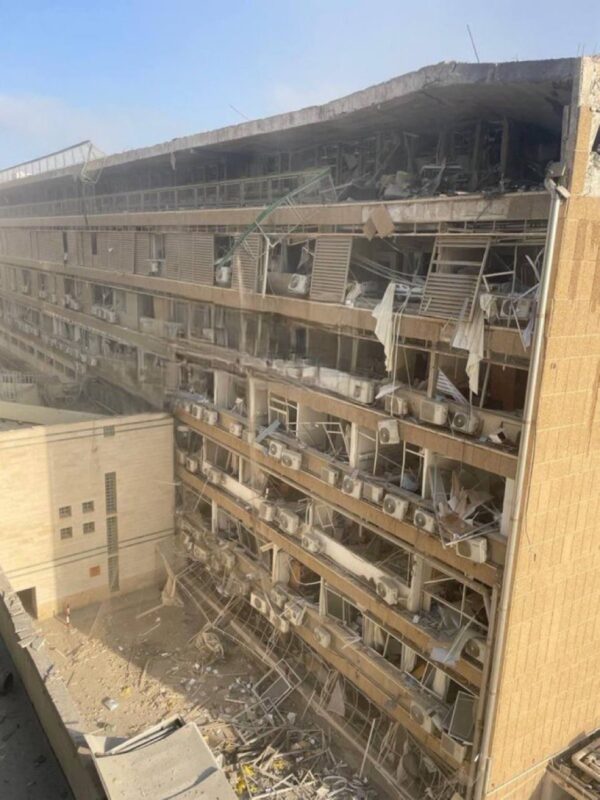 PHOTO - VIDEO: Soroka Hospital in southern Israel hit by Iranian missile 1 PHOTO - VIDEO: Soroka Hospital in southern Israel hit by Iranian missile