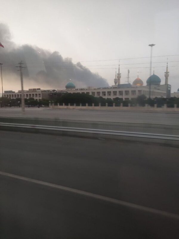 PHOTO: Fire near the Khomeini Mausoleum, southern Tehran