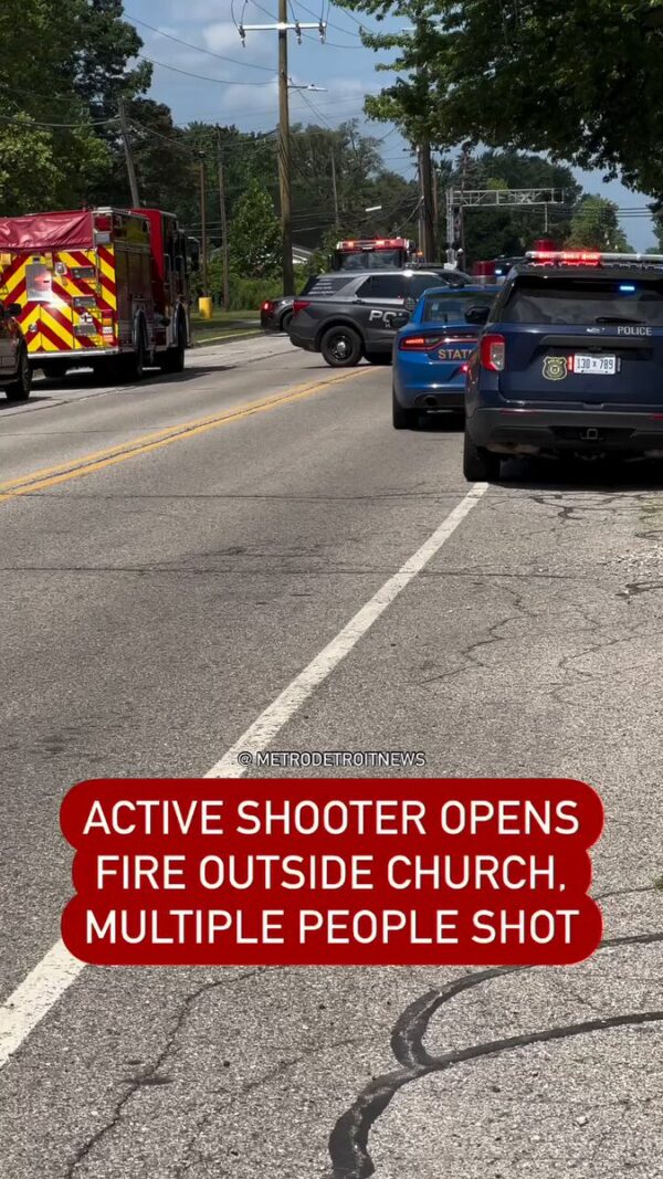 VIDEO: Active Shooter Shot Dead Outside Wayne Church, One Injured