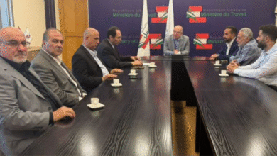 جورج البركس يزور وزير العمل ويعرض مطالب محطات المحروقات والضمان
