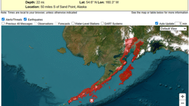 🔴 ÚLTIMA HORA: Terremoto de magnitud 7.2 sacude la península de Alaska; se emite alerta de tsunami