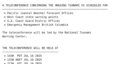 🔴 Teleconference Scheduled to Address Alaska Peninsula Earthquake and Tsunami Warnings