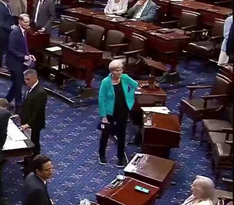 Video: Senator Elizabeth Warren Falls on Senate Floor During Session 3 Elizabeth Warren falls