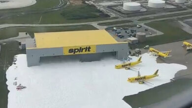 Video: Fire Suppression System Accidentally Triggered at Spirit Airlines Maintenance Hangar at Detroit Metro Airport