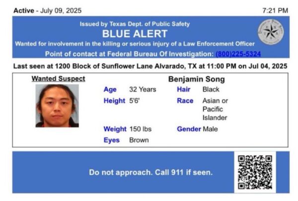 Blue Alert Issued for 12th Suspect in Planned Ambush on ICE Facility in Texas 3 Blue Alert Issued for 12th Suspect in Planned Ambush on ICE Facility in Texas