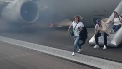 Video - Le train d’atterrissage d’un vol American Airlines a pris feu à l’aéroport de Denver