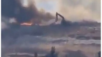 حريق كبير في مكب النفايات قرب معمل المعالجة في صيدا والدفاع المدني يتدخل
