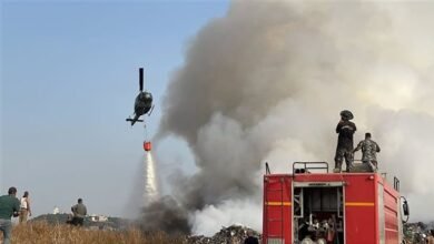 حريق جبل النفايات في صيدا: استنفار بيئي وصحي لمواجهته