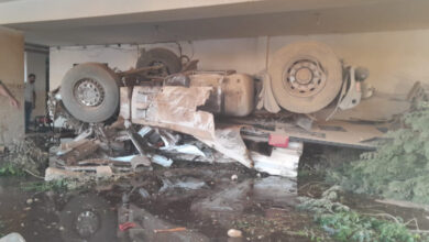 جريح في حادث سير على طريق كسارة – زحلة