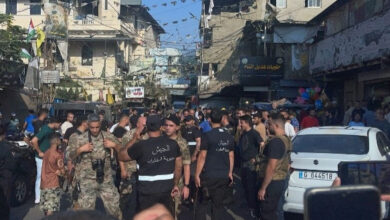 الجيش يبدأ المرحلة الأولى من سحب السلاح الفلسطيني من مخيم برج البراجنة