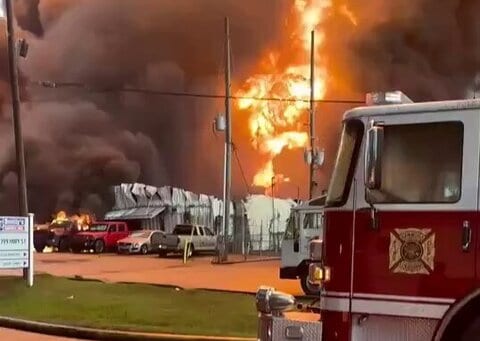 Arcola Oil Company Explosion in Roseland Louisiana Huge Flames Captured on Video 1 Arcola oil company explosion