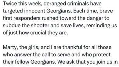 Statement from Georgia Governor Brian Kemp on the shooting